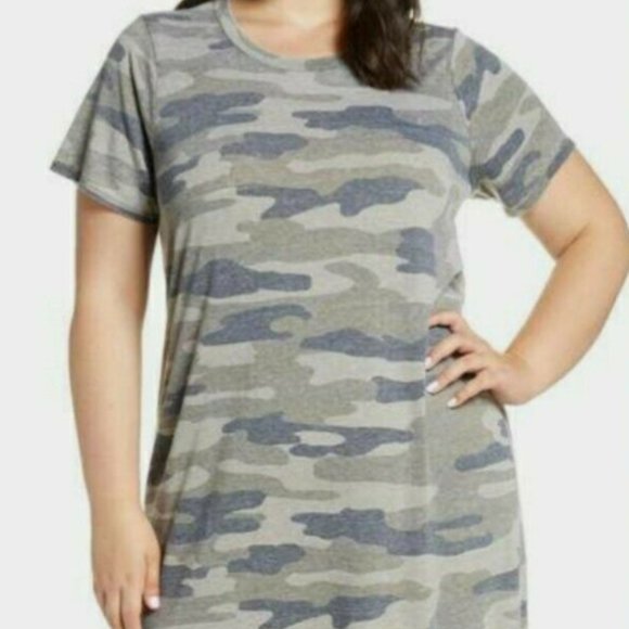 Jane and Delancey Dresses & Skirts - EUC Jane and Delancey camouflage shirt dress 1x
